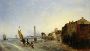 シェルブールでのナポレオンキーの眺め、1838 作： Jean Louis Petit